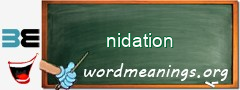 WordMeaning blackboard for nidation